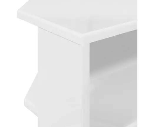 Stūratvskapis Augsts Spīdums Baltā 102X40,5X45Cm Vidaxl