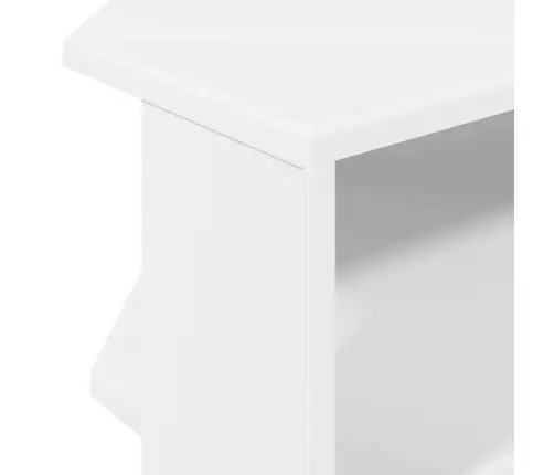 Nurgakapptvjaoks Valge 102X40,5X45Cm Tehispuit