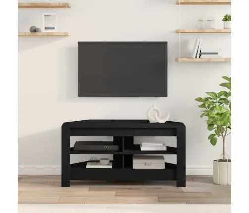 Stūratvskapis Melna 102 X 40,5 X 45 Cm Inženierijas Koks Vidaxl