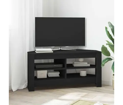 Stūratvskapis Melna 102 X 40,5 X 45 Cm Inženierijas Koks Vidaxl