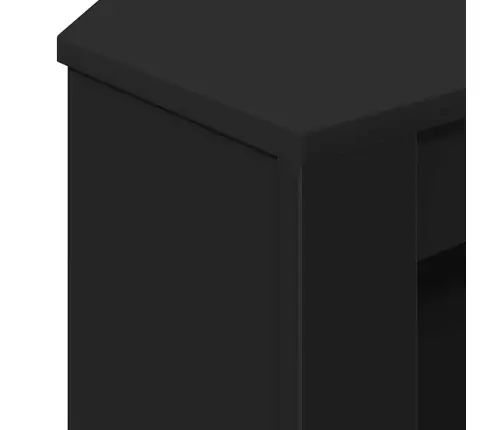 Stūratvskapis Melna 102 X 40,5 X 45 Cm Inženierijas Koks Vidaxl