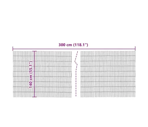 Sūnu Žogs Brūna 300 X 140 Cm Zāle Vidaxl