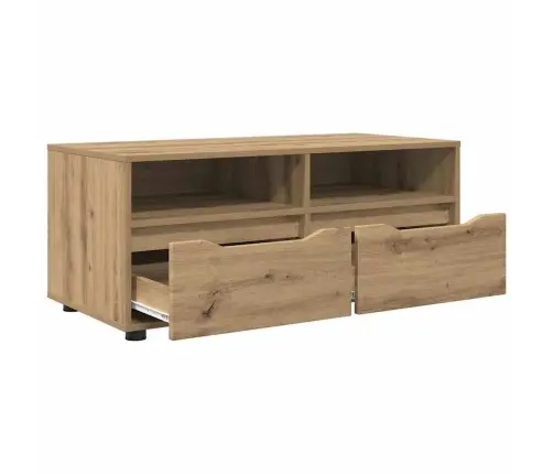 Televizora Skapīša Ar Atvilktni Artisānā Ozols 100 X 48 X 43 Cm Vidaxl