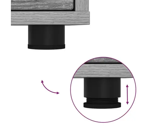 Televizora Skapīša Ar Atvilktni Pelēks Sonoma 100 X 48 X 43 Cm Vidaxl