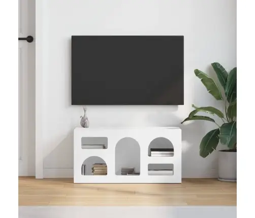 Televizora Skapīša Balts 80 X 35 X 40 Cm Inženierijas Koks Vidaxl