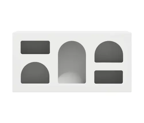 Televizora Skapīša Balts 80 X 35 X 40 Cm Inženierijas Koks Vidaxl