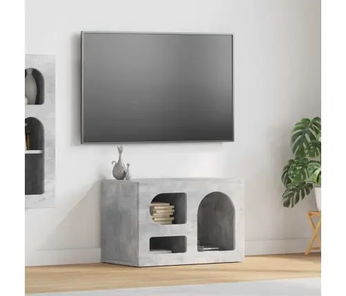 Televizora Skapīša Betona Pelēks 60 X 35 X 40 Cm Vidaxl
