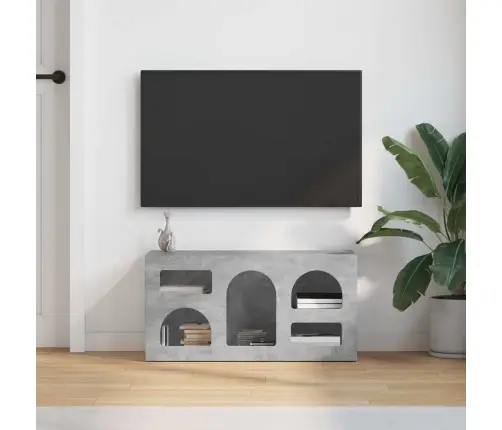Televizora Skapīša Betona Pelēks 80 X 35 X 40 Cm Vidaxl