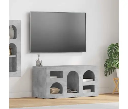 Televizora Skapīša Betona Pelēks 80 X 35 X 40 Cm Vidaxl