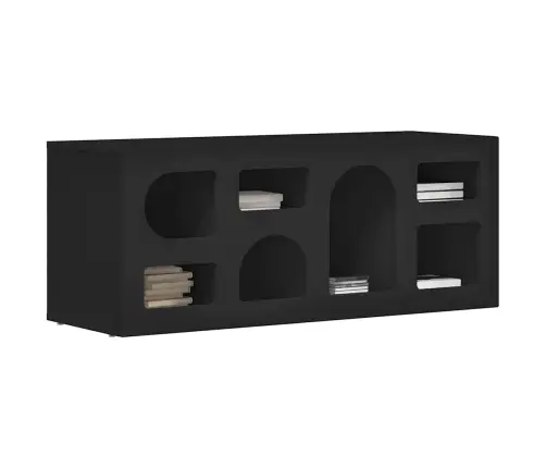 Televizora Skapīša Melna 100 X 35 X 40 Cm Inženierijas Koks Vidaxl