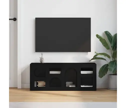 Televizora Skapīša Melna 100 X 35 X 40 Cm Inženierijas Koks Vidaxl