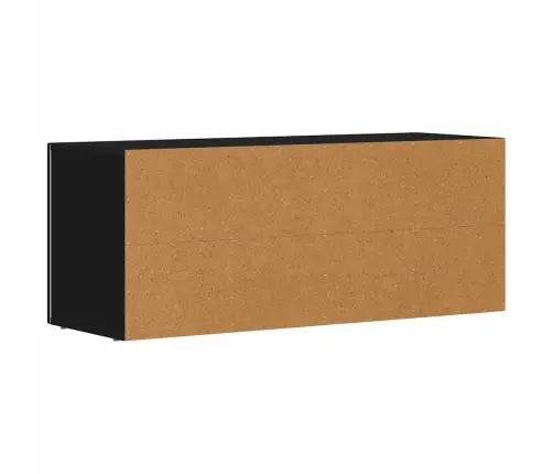 Televizora Skapīša Melna 100 X 35 X 40 Cm Inženierijas Koks Vidaxl