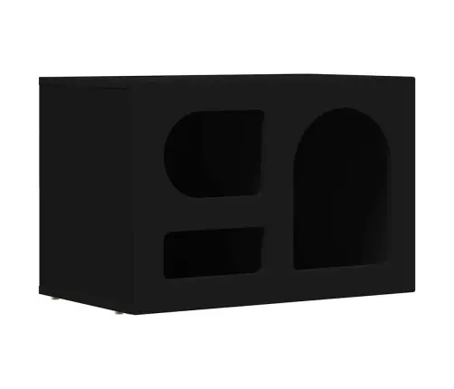 Televizora Skapīša Melna 60 X 35 X 40 Cm Inženierijas Koks Vidaxl