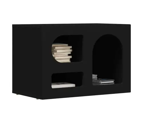 Televizora Skapīša Melna 60 X 35 X 40 Cm Inženierijas Koks Vidaxl