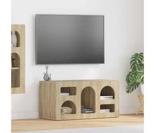 Televizora Skapīša Sonoma Ozols 80 X 35 X 40 Cm Vidaxl