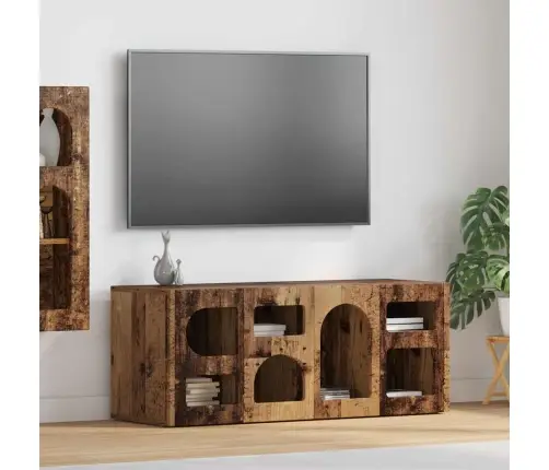 Televizora Skapīša Vecs Koks 100 X 35 X 40 Cm Inženierijas Koks Vidaxl