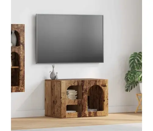 Televizora Skapīša Vecs Koks 60 X 35 X 40 Cm Inženierijas Koks Vidaxl