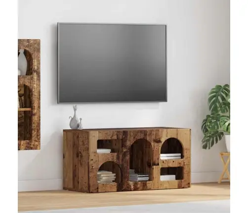 Televizora Skapīša Vecs Koks 80 X 35 X 40 Cm Inženierijas Koks Vidaxl