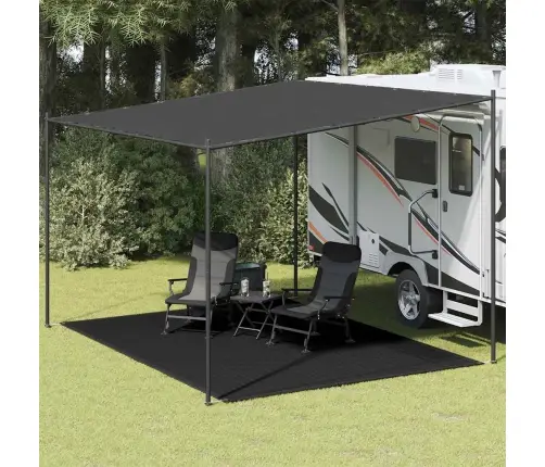 Telts Paklājs, 300X400 Cm, Melns Vidaxl