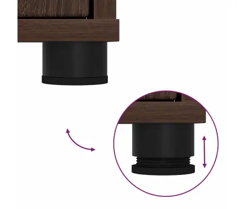 Vonios Kriauklės Cabinetas Rudas Ąžuolas 60 X 30 X 60 Cm