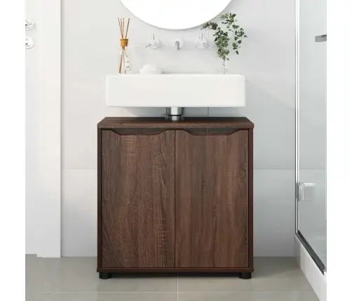 Vonios Kriauklės Cabinetas Rudas Ąžuolas 60 X 30 X 60 Cm