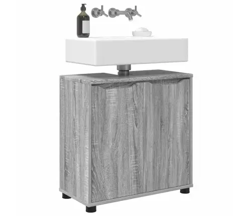 Vonios Kriauklės Cabinetas Pilkas Sonoma 60 X 30 X 60 Cm