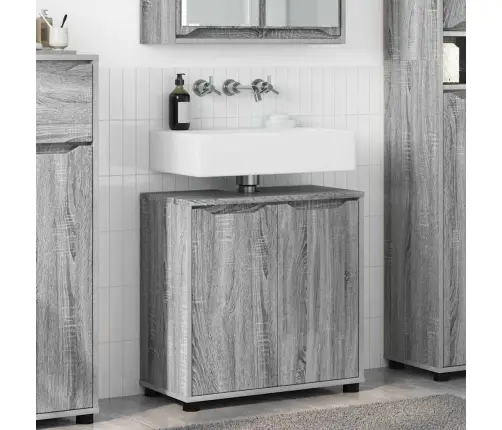 Vonios Kriauklės Cabinetas Pilkas Sonoma 60 X 30 X 60 Cm