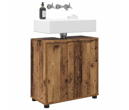 Vannas Istabas Izlietnes Skapītis Vecs Koks 60 X 30 X 60 Cm Vidaxl