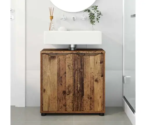 Vannas Istabas Izlietnes Skapītis Vecs Koks 60 X 30 X 60 Cm Vidaxl