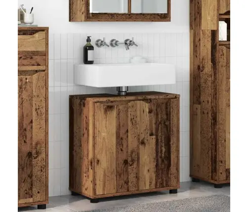 Vannas Istabas Izlietnes Skapītis Vecs Koks 60 X 30 X 60 Cm Vidaxl