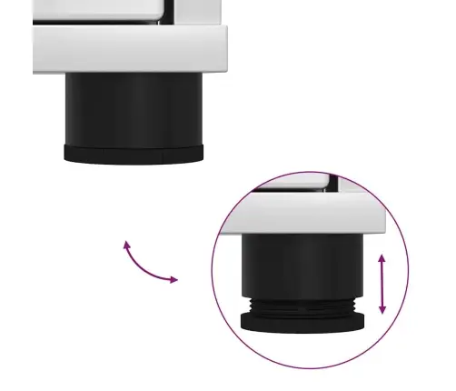 Vannas Istabas Skapītis Ar Atvilktni Augsta Spīduma Baltā Krāsa Vidaxl