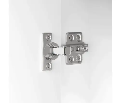 Vannas Istabas Skapītis Ar Atvilktni Augsta Spīduma Baltā Krāsa Vidaxl