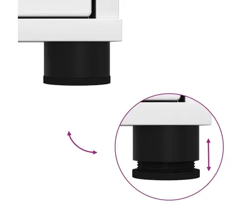 Vannas Istabas Skapītis Ar Atvilktni Balts 30,5 X 30 X 101 Cm Vidaxl