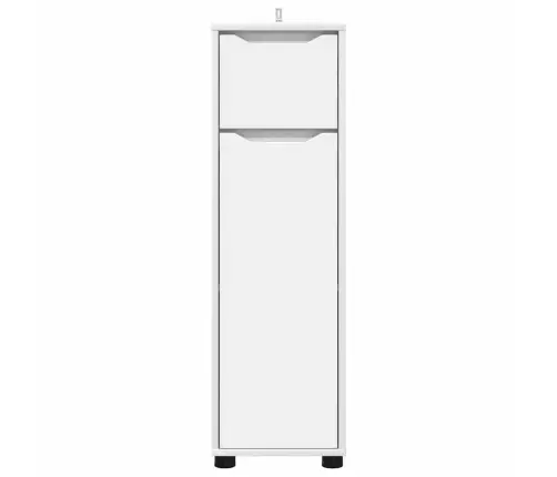 Vannas Istabas Skapītis Ar Atvilktni Balts 30,5 X 30 X 101 Cm Vidaxl