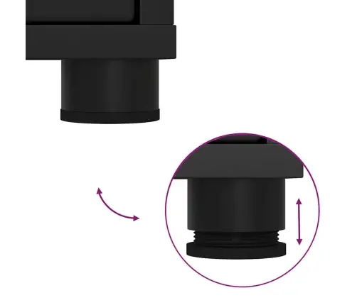 Vannas Istabas Skapītis Ar Plauktu Melna 30,5 X 30 X 195 Cm Vidaxl