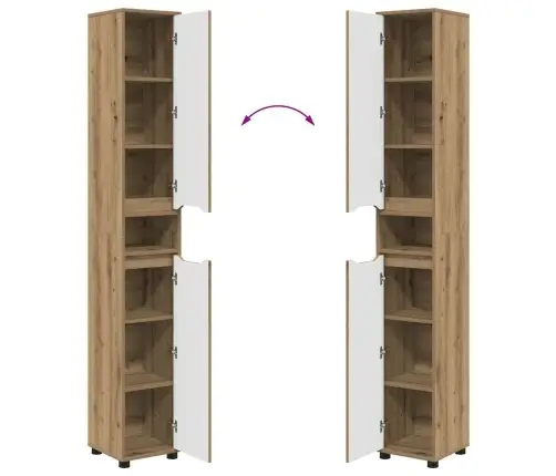 Vannas Istabas Skapītis Artisānā Ozols 30,5 X 30 X 195 Cm Vidaxl