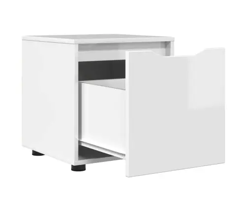 Vannas Istabas Skapītis Augsta Spīduma Baltā Krāsa Vidaxl