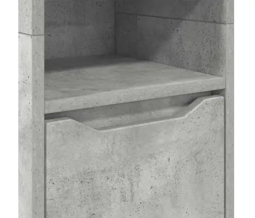 Vannas Istabas Skapītis Betona Pelēks 30,5 X 30 X 195 Cm Vidaxl