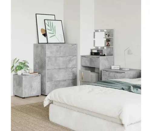 Vannas Istabas Skapītis Betona Pelēks 40,5 X 40 X 44 Cm Vidaxl