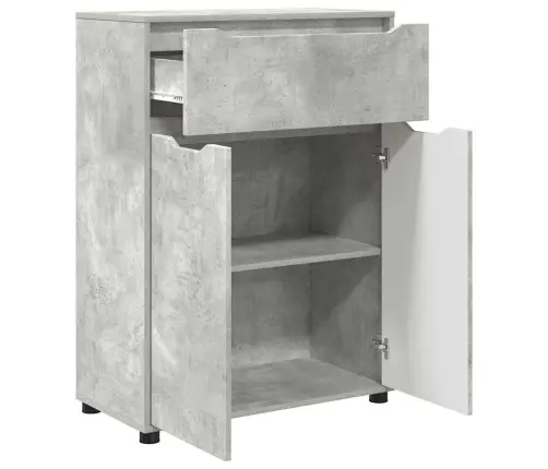 Vannas Istabas Skapītis Betona Pelēks 72,5 X 36,5 X 100 Cm Vidaxl