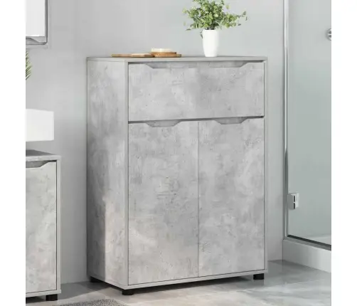 Vannas Istabas Skapītis Betona Pelēks 72,5 X 36,5 X 100 Cm Vidaxl