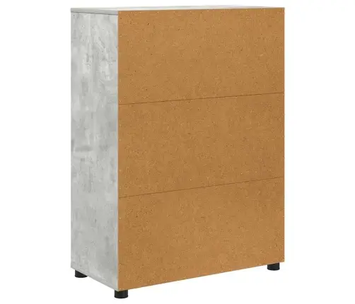 Vannas Istabas Skapītis Betona Pelēks 72,5 X 36,5 X 100 Cm Vidaxl