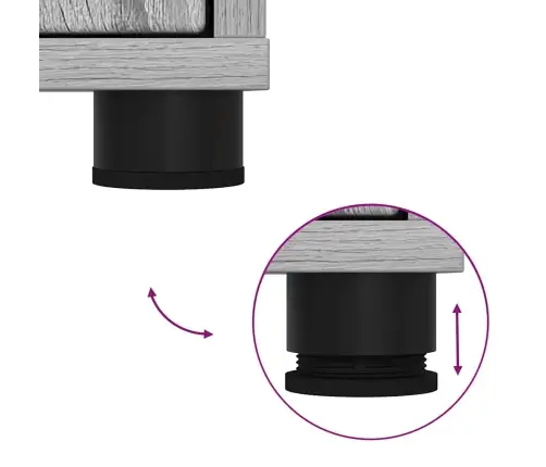 Vannas Istabas Skapītis Pelēks Sonoma 72,5 X 36,5 X 100 Cm Vidaxl