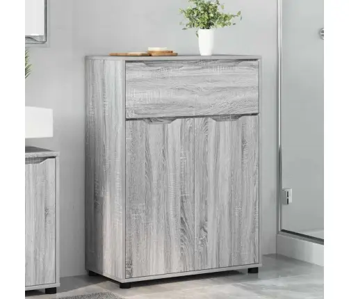 Vannas Istabas Skapītis Pelēks Sonoma 72,5 X 36,5 X 100 Cm Vidaxl