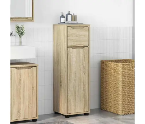 Vannas Istabas Skapītis Sonoma Ozols 30,5 X 30 X 101 Cm Vidaxl
