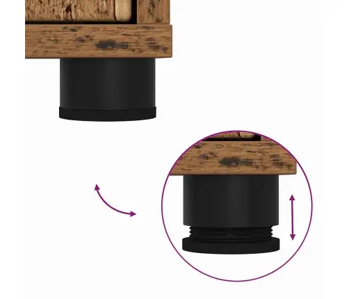 Vannas Istabas Skapītis Vecs Koks 72,5 X 36,5 X 100 Cm Vidaxl