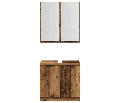 Vannas Istabas Skapju Komplekts Vecs Koks Inženierijas Koks Vidaxl