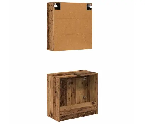 Vannas Istabas Skapju Komplekts Vecs Koks Inženierijas Koks Vidaxl