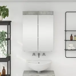 Vannas Istabas Spoguļu Skapis Ar Plauktu Tulum Betona Pelēks Vidaxl Vannas Istabas Spoguļu Skapis Ar Plauktu Tulum Betona Pelēks Vidaxl