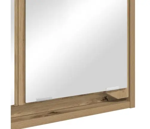 Vannas Istabas Spoguļu Skapis Artisānā Ozols 60 X 20 X 60 Cm Vidaxl